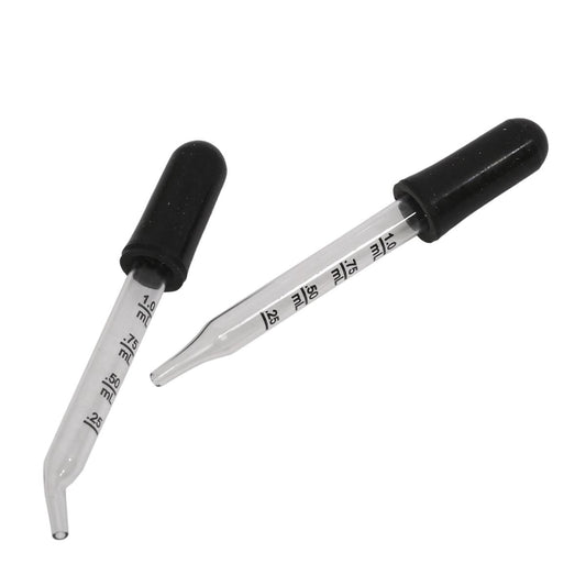 Glass medicine droppers 2 pack 1 ml each - Additional View