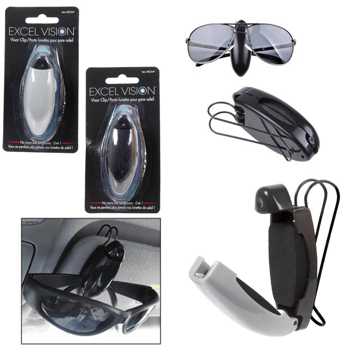 Eye glasses visor clip 4 colours -  excel vision