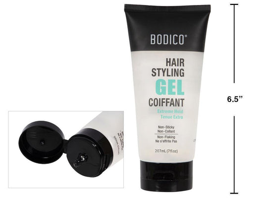 Hair Styling Gel Extreme Hold 207ml Bodico