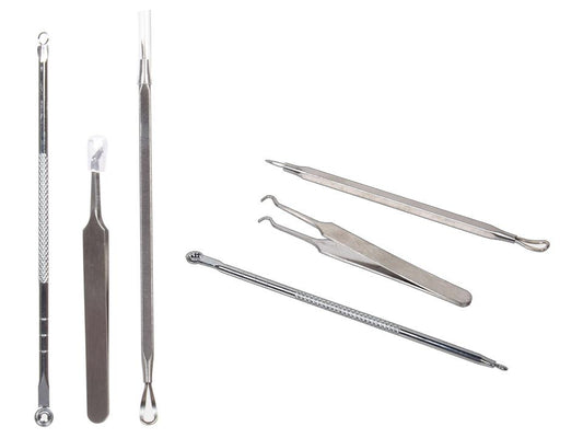 Ensemble d'extraction faciale 3 pièces en acier inoxydable Bodico