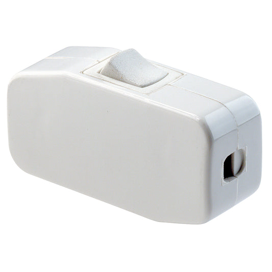Switch heavy duty feed thru with toggle rocker white - Additional View