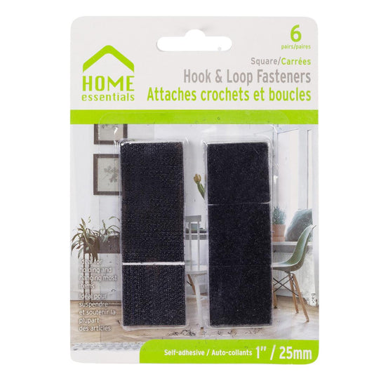 Hook and Loop Fasteners 6 pairs 1" Home Essentials