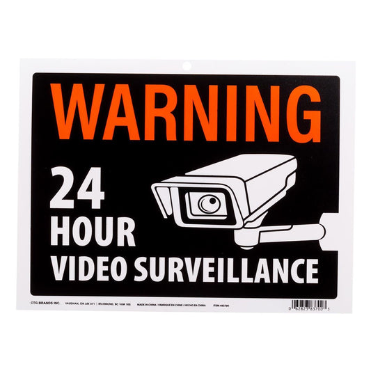 PVC Sign "Video Surveillance" 9x12"