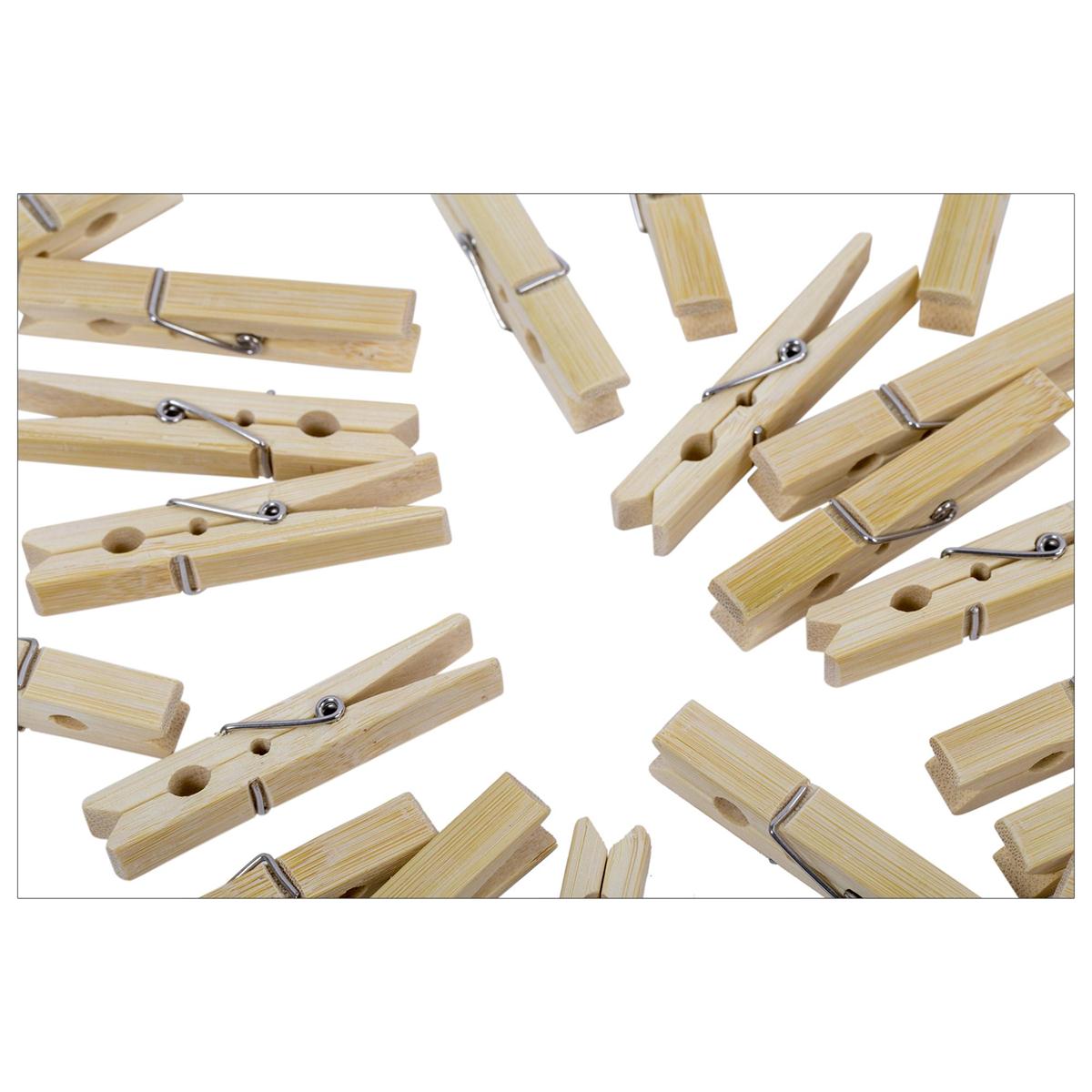 Clothespins - bamboo pack of 24 - Additional View