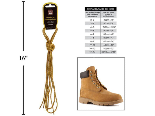 Boot Laces 63" Yellow Gino's