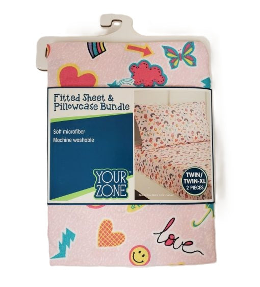 Twin / Twin Xl Sheet Set 1 X Fitted Sheet, 1 X Pillowcase – Display