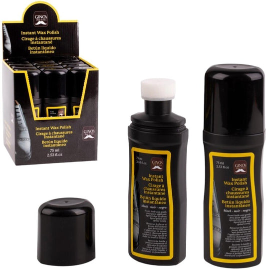 Instant Wax Polish Black 75ml Gino's