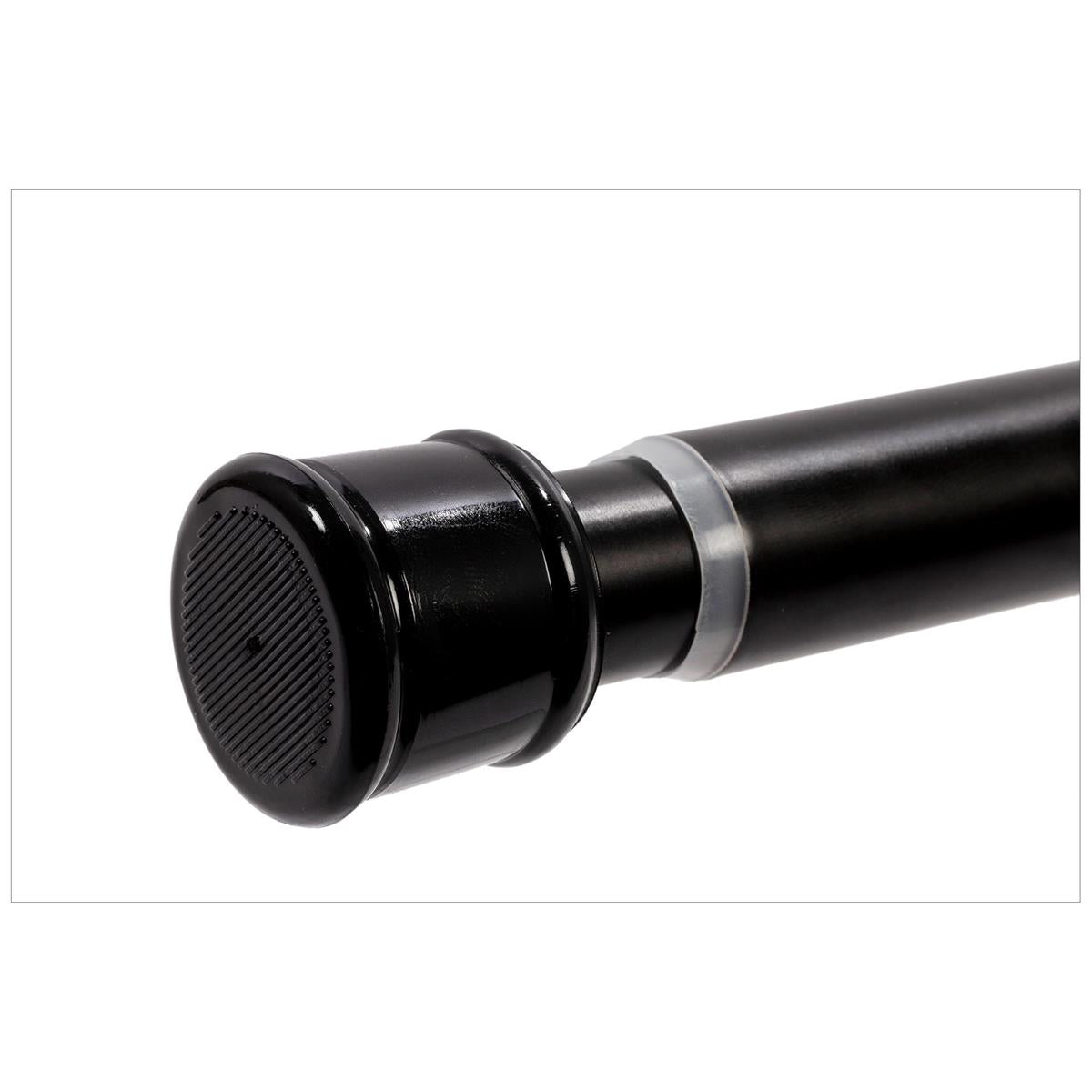 Curtain Rod Matte Black 42-72", 22/25 dia, hanger Bodico - Additional View