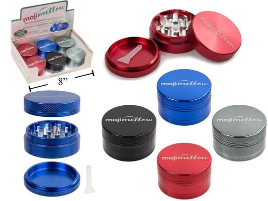Aluminum Grinder 2" 3 Part Moji Mellow - Sold Individually