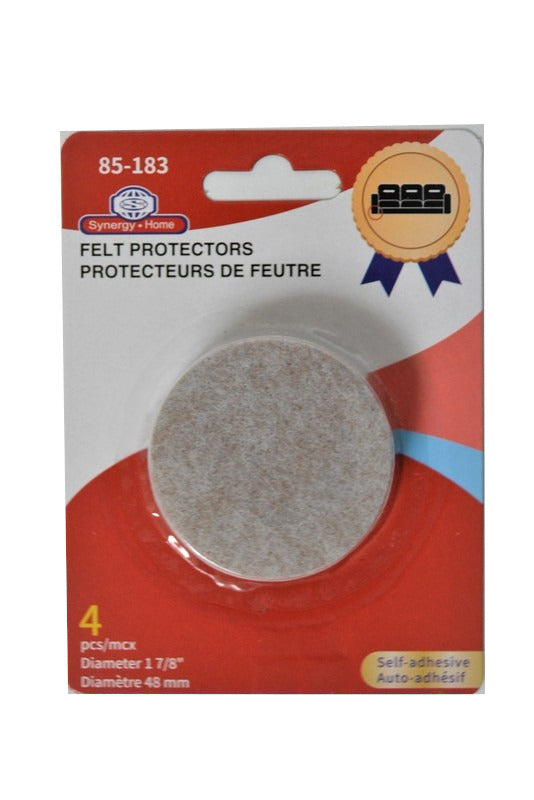 Felt Protectors 4pcs 1-7/8 Inch Diameter Self-adhesive