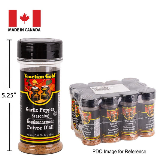Garlic Pepper Salt 143g. V. Gold  - each sold individually