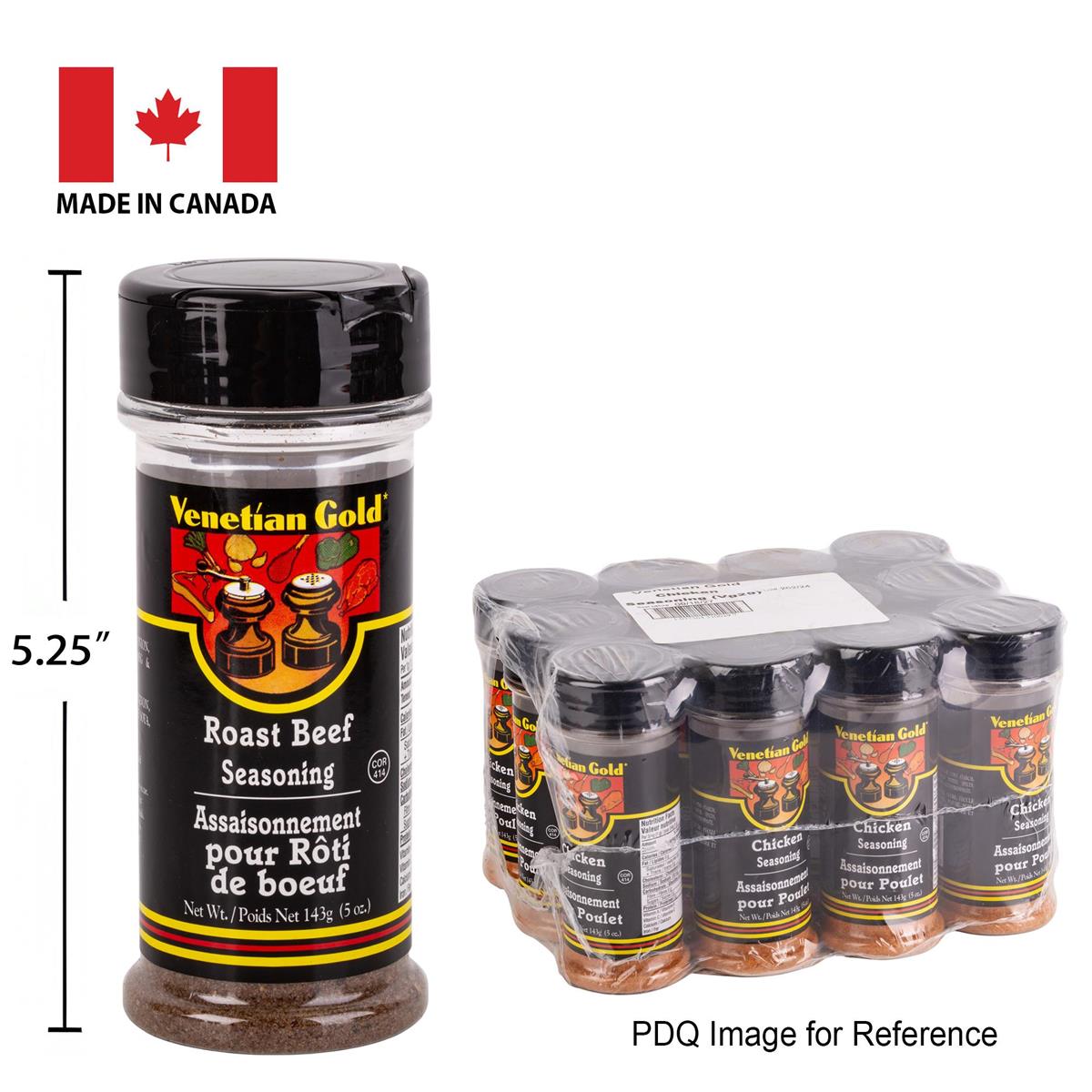 Assaisonnement pour rôti de bœuf 143g. V. Gold - vendu à l'unité