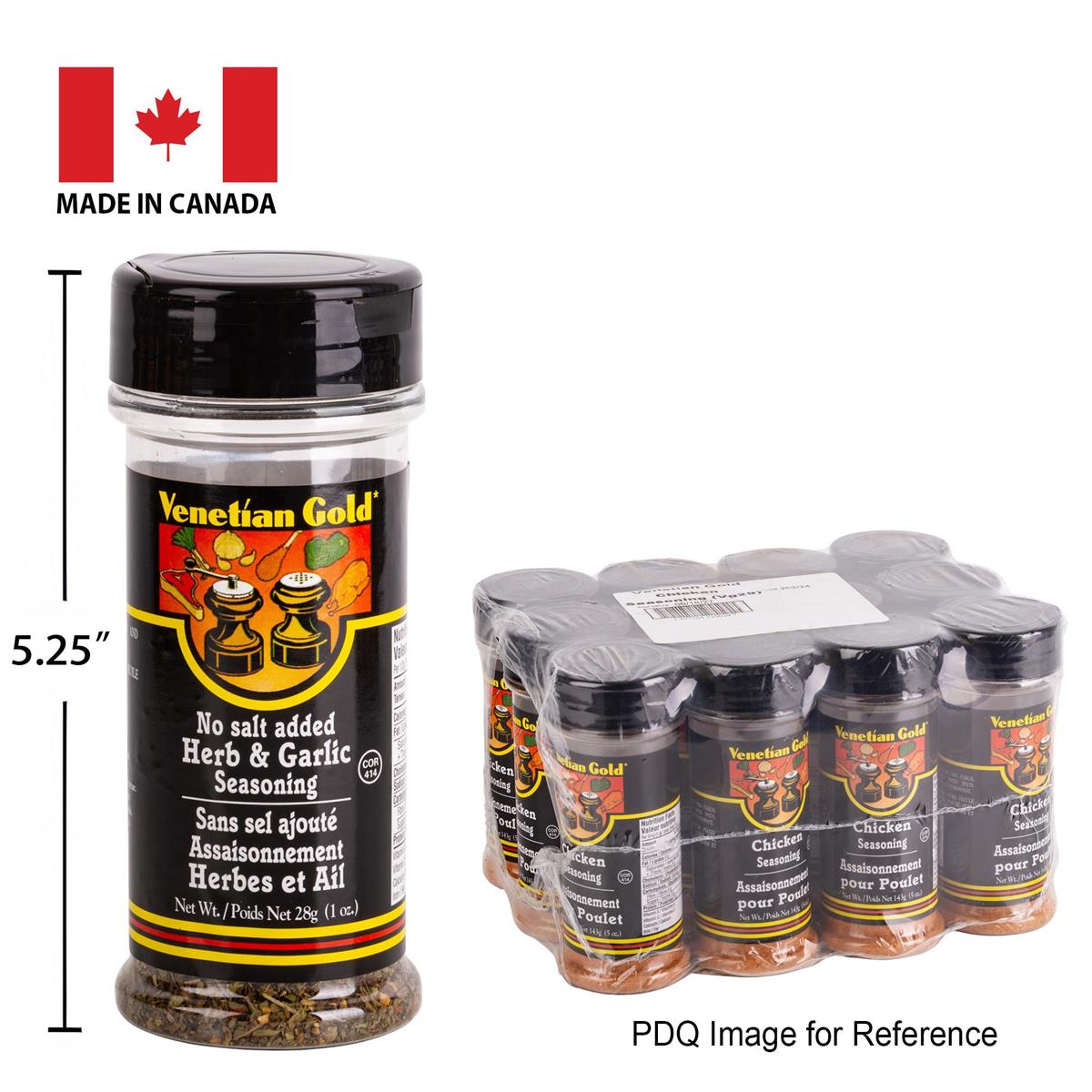 Herb & Garlic Seasoning 28g - V. Gold - each sold individually