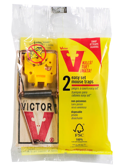 Piège à souris amorcé - deux unités VICTOR