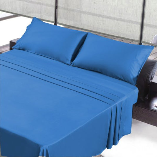 Cotton King Sheet Set Navy Bleach Master