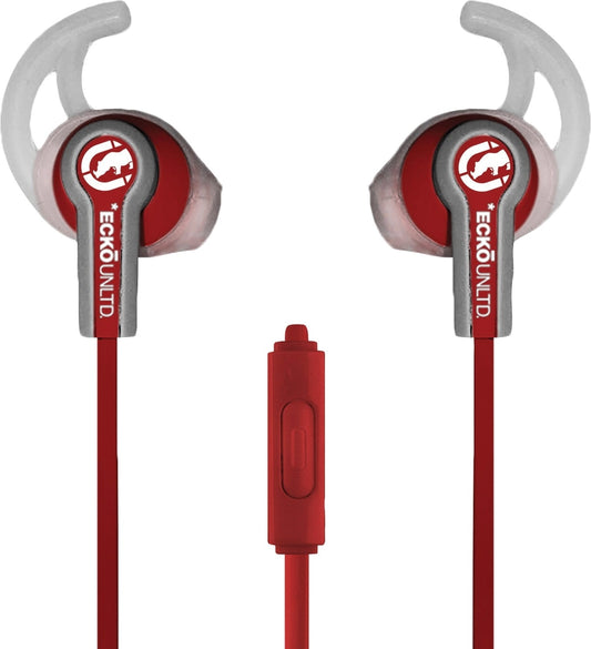 Fuse Sport Earbuds w/Inline Microphone Red Eacko Unltd