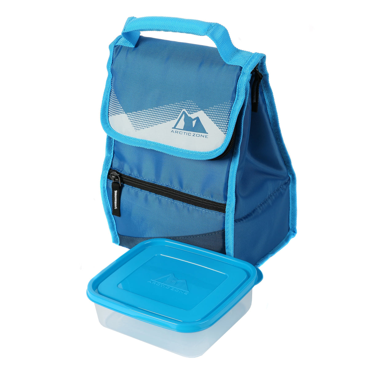Insulated Lunch Bag Blue w/650mL Sandwich Container Arctic Zone - Additional View