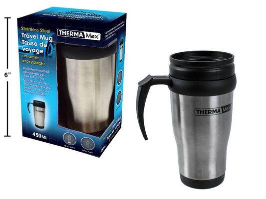 Travel Mug Stainless Steel 450mL, Colour Box Therma Max