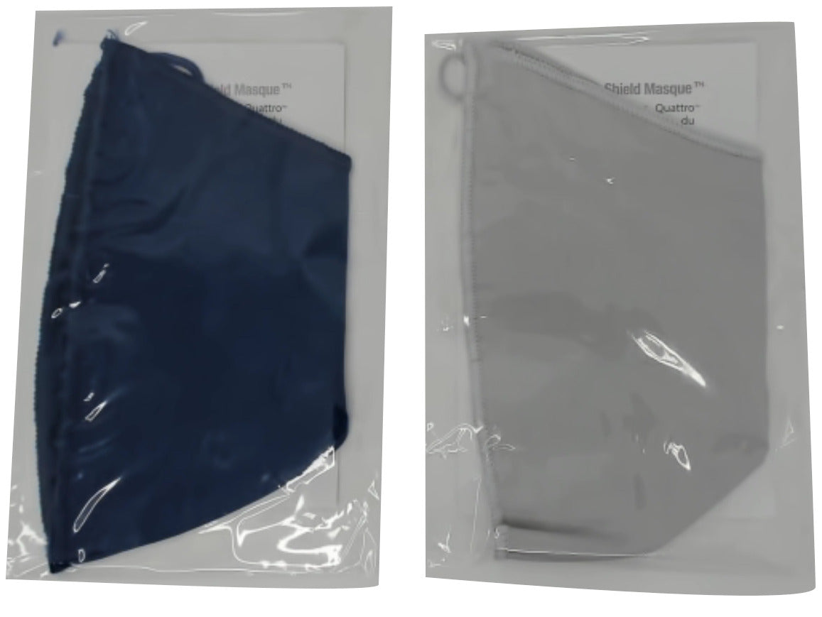 Face Mask 3 Layer Cotton Grey Or Blue Washable Or 4/$0.99