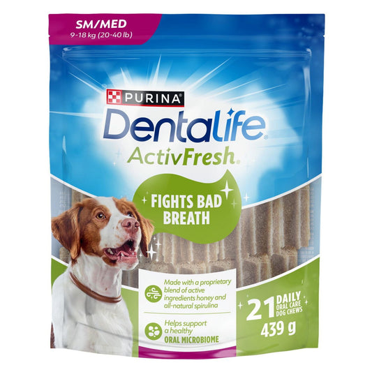 Dog Chews Medium Dentalife Activfresh 21pk. 439g.