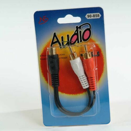 Jack RCA vers 2 prises RCA 15 cm