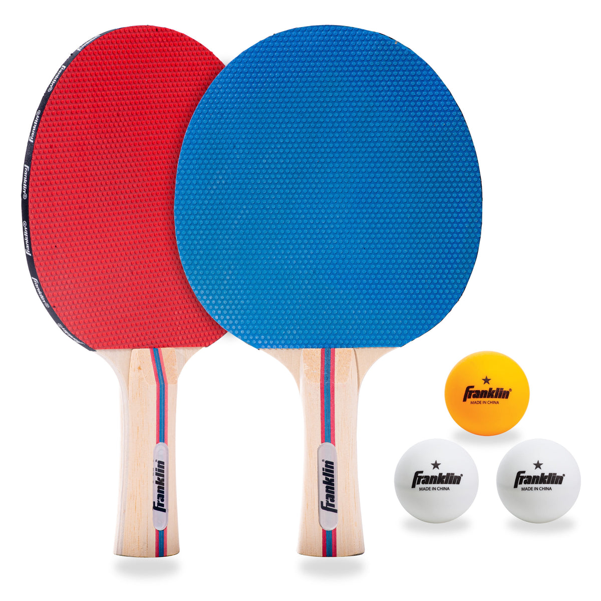 2 Player Paddle Set w/3 Table Tennis Balls Franklin - Additional View