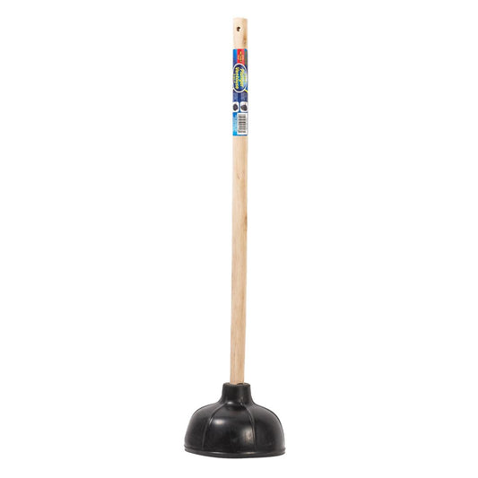Plunger Varnished Handle Action-1  21" 2-in-1