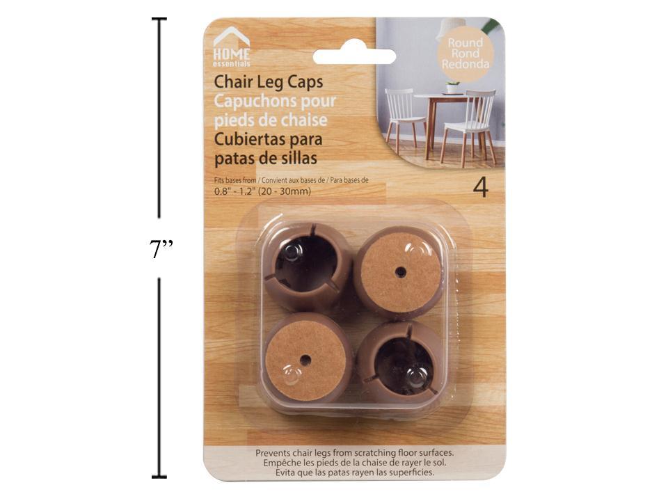 Round Chair Leg Caps 4-pc. 20-30mm. Home Essentials