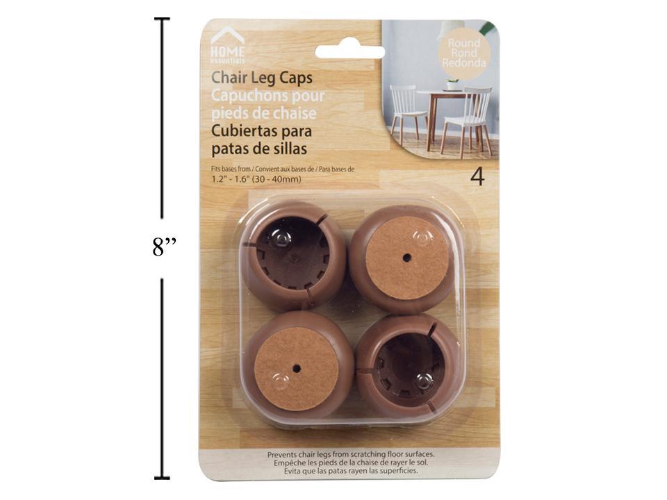 Round Chair Leg Caps 4-pc. 30-40mm. Home Essentials