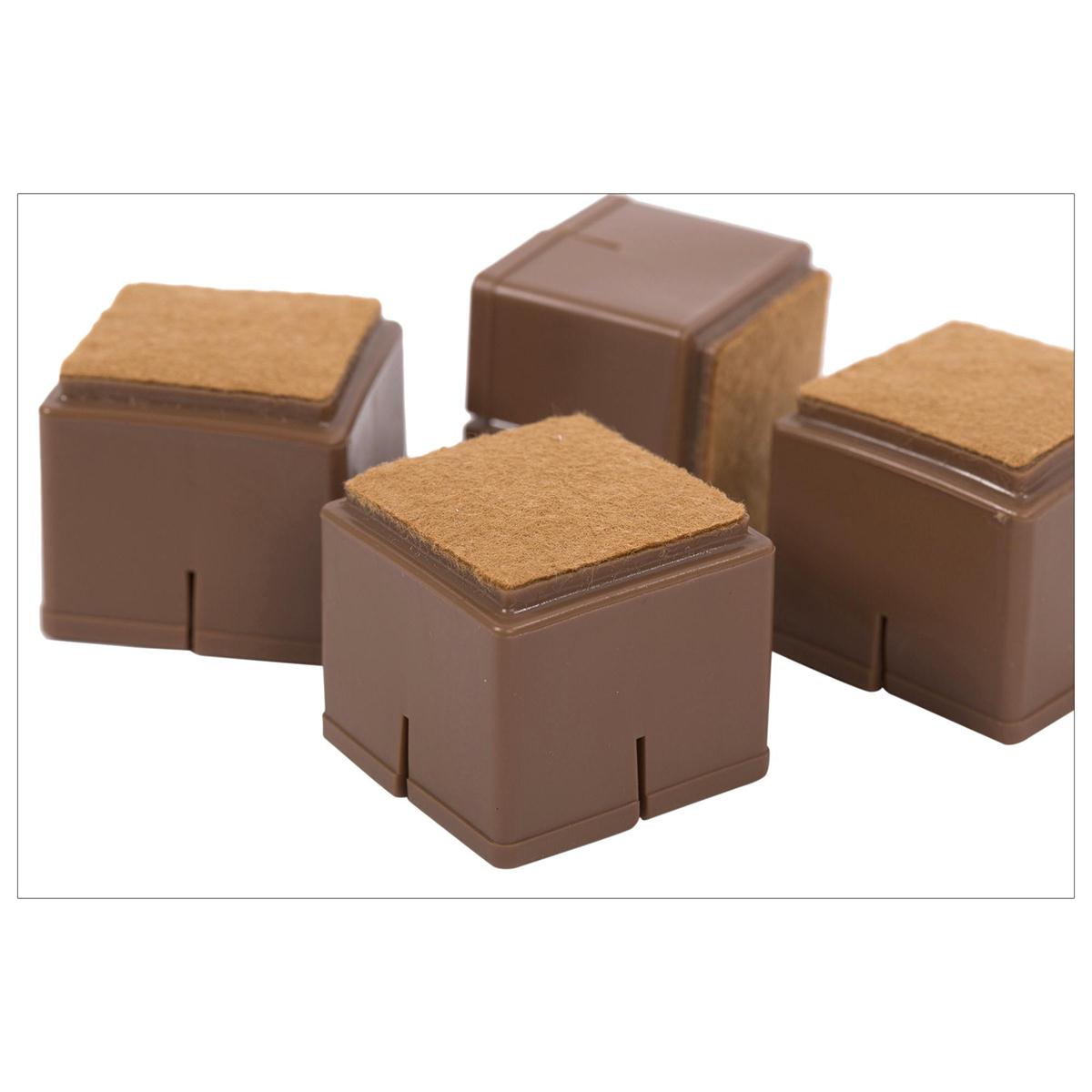 Square Chair Leg Cap 4-pc 31-41mm. Home Essentials