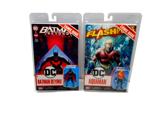 Comic Book w/3" Figure Batman Beyond Or Aquaman