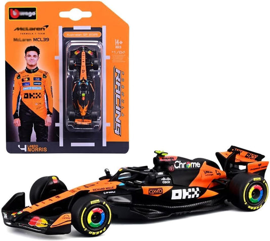Die Cast Car Formula 1 Team McLaren MCL39 Oscar Piastri Size 1:64 Burago