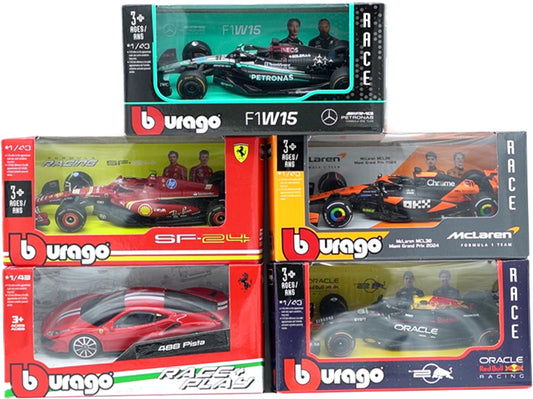 Die Cast Car 5" Size 1/43 Assorted Burago
