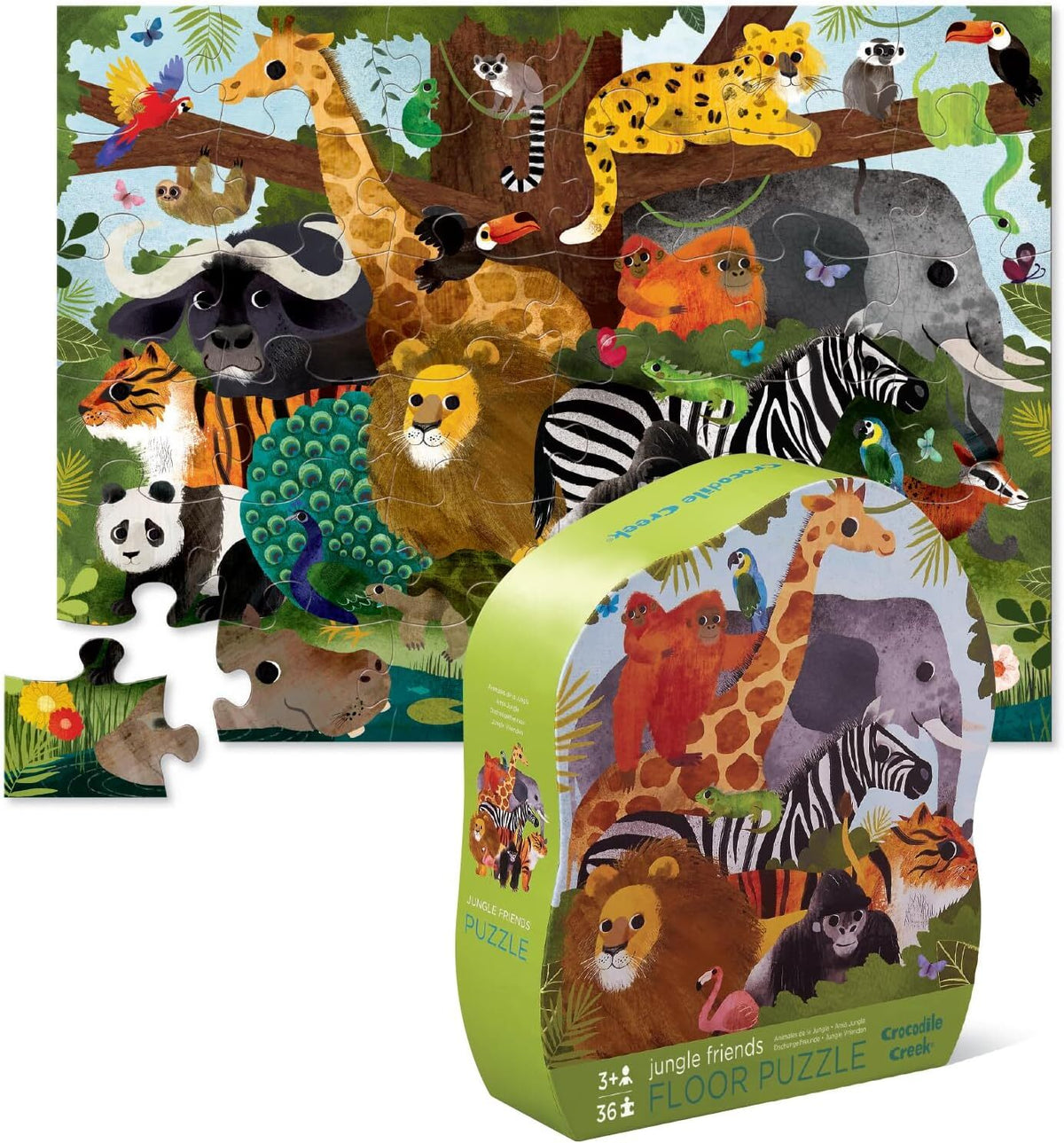 Jungle Friends Floor Puzzle 36pc. Crocodile Creek
