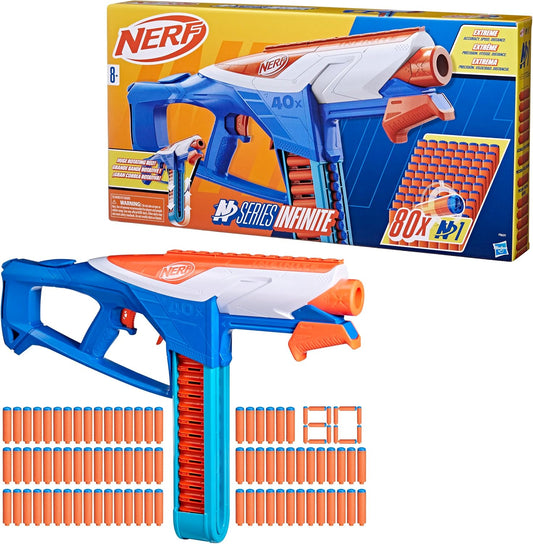 Nerf Gun N Series Infinite w/80 Darts & Rotating Belt