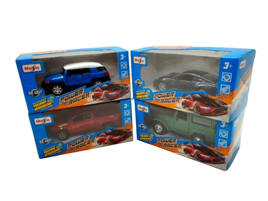 Power Racer Die Cast Pullback Car Series C Assorted
