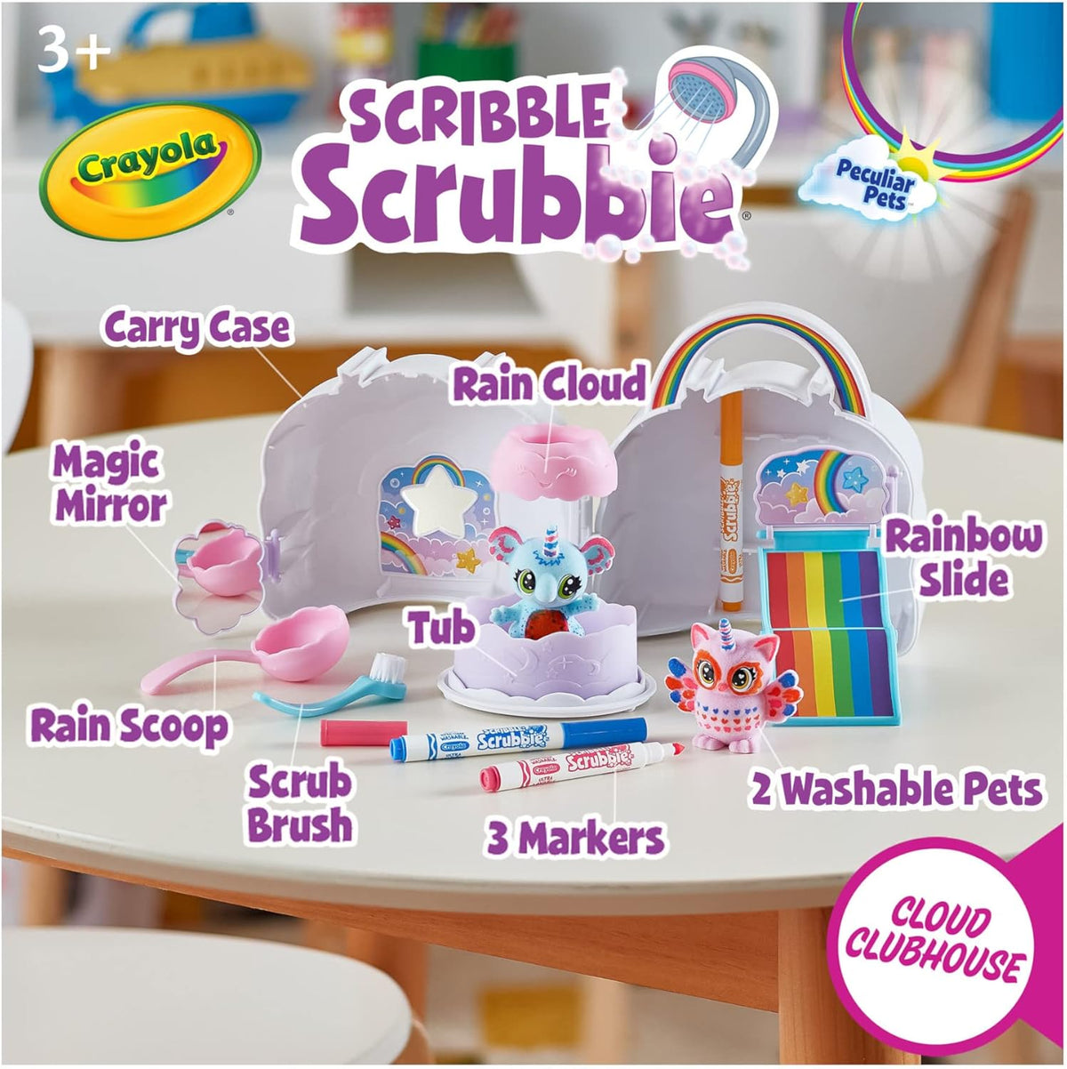 Scribble Scrubbie Cloud Clubhouse Playset Crayola - Additional View