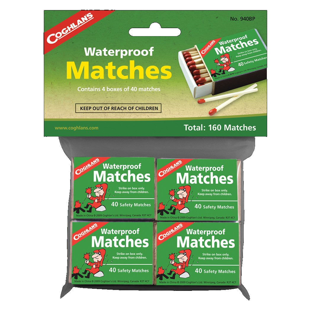 Waterproof Matches 40pk - Packaged