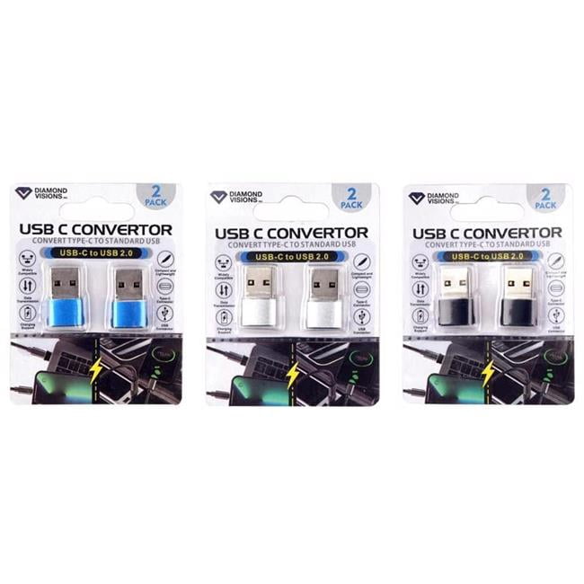 USB-C to USB 2.0 Converter 2pk. Diamond Visions - Additional View