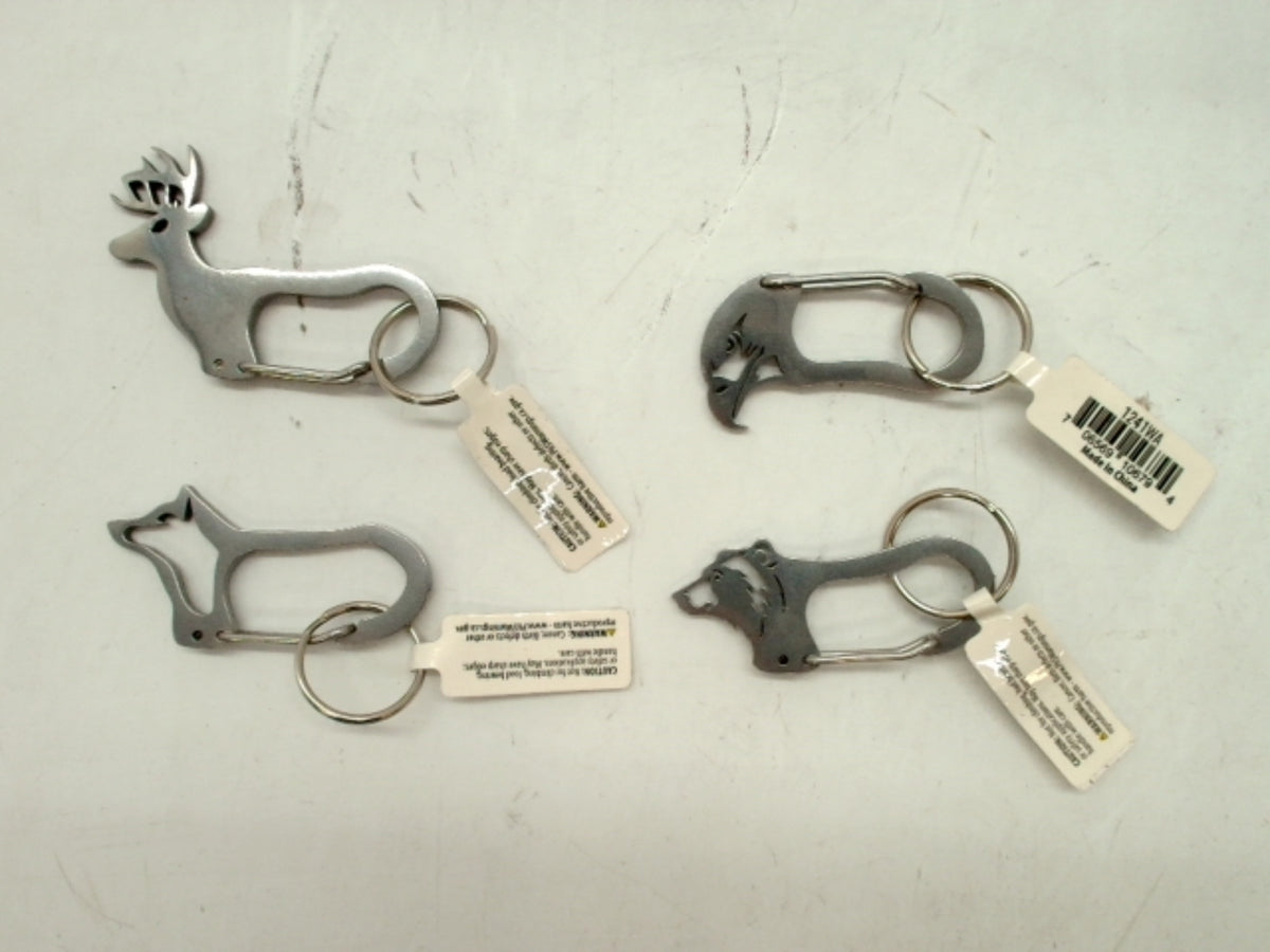Animal Shaped Carabiner 2" Stainless Steel Assorted - each sold individually