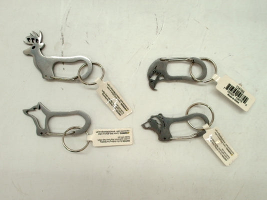 Animal Shaped Carabiner 2" Stainless Steel Assorted - each sold individually