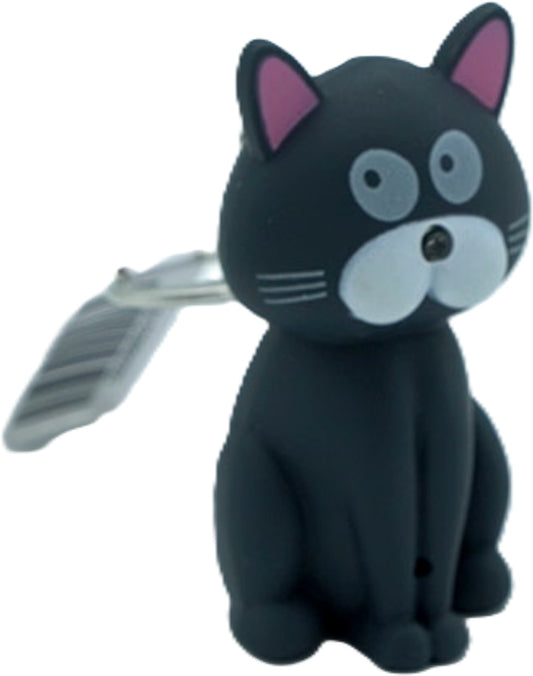 Cat Keychain w/Light & Sound