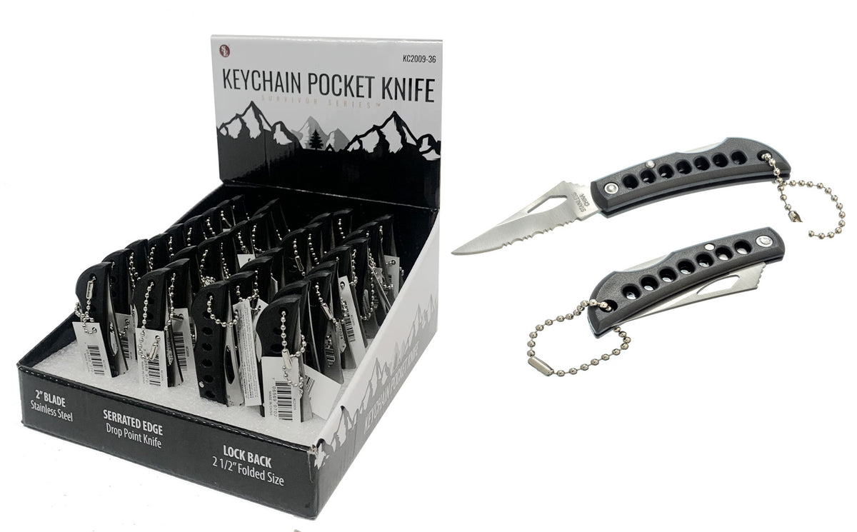 Pocket Knife Folding 2" Blade Black only