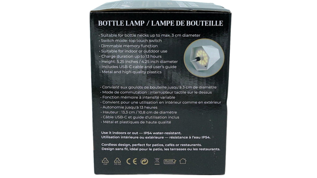 Bottle Lamp LED USB Charging White Style 1 (ENDCAP)(DISPLAY) - Additional View