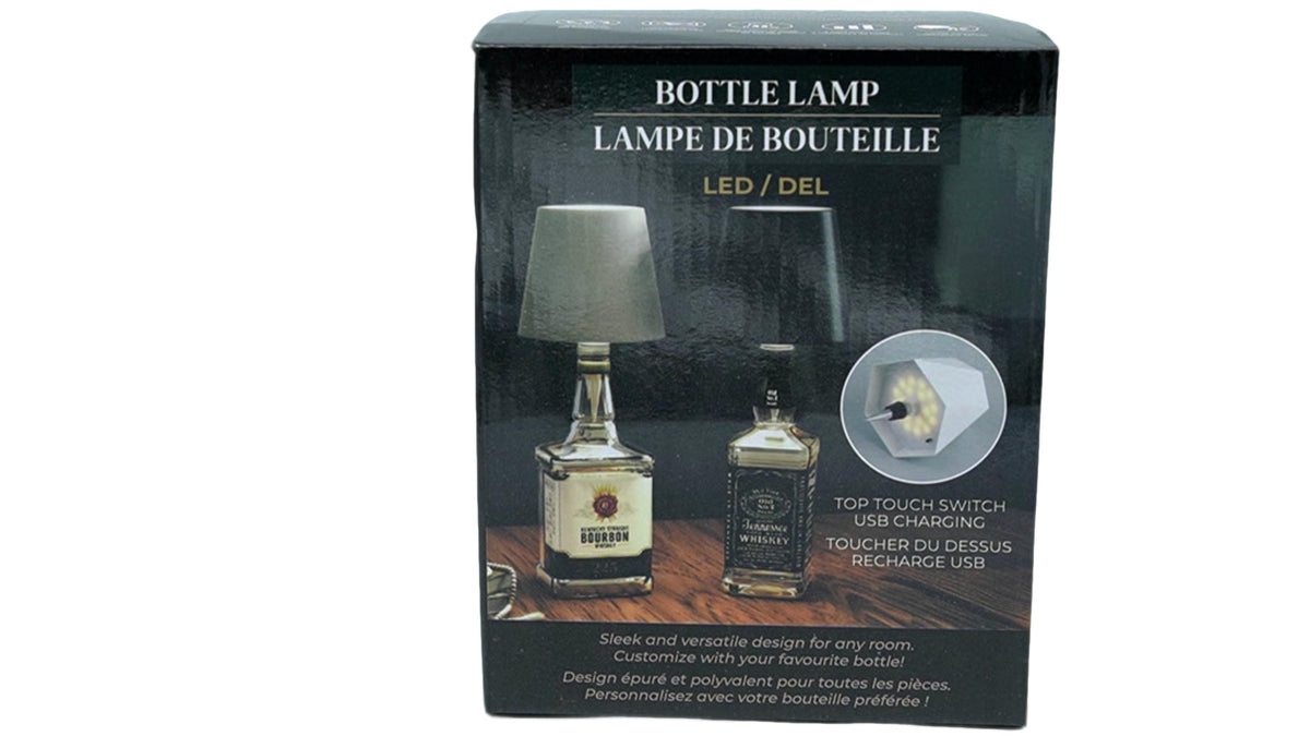 Lampe Bouteille LED Rechargeable USB, Blanc Style 1 (TÊTE DE GONDLE)(PRÉSENTOIR)