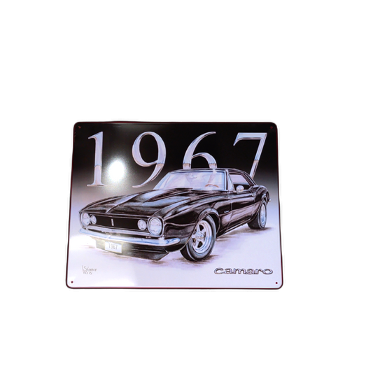 Metal Sign 1967 Camaro 12" X 15"