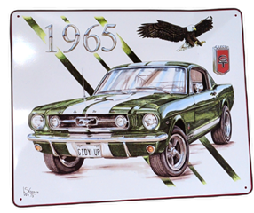 Metal Sign 1965 Ford GT 12" X 15" - Additional View