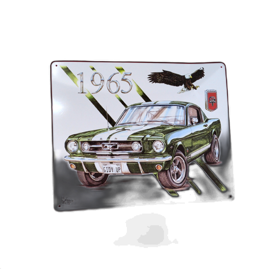 Metal Sign 1965 Ford GT 12" X 15"