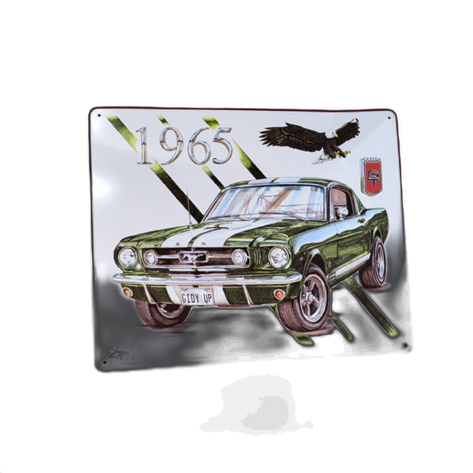Metal Sign 1965 Ford GT 12" X 15"