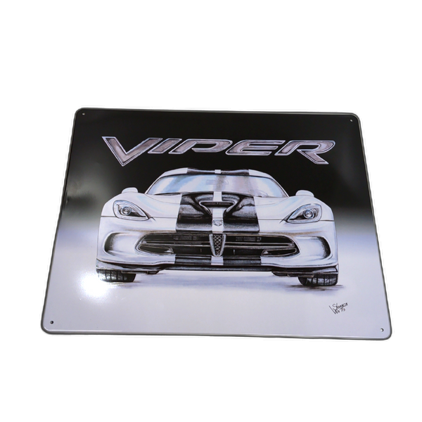 Metal Sign Dodge Viper 12" X 15"